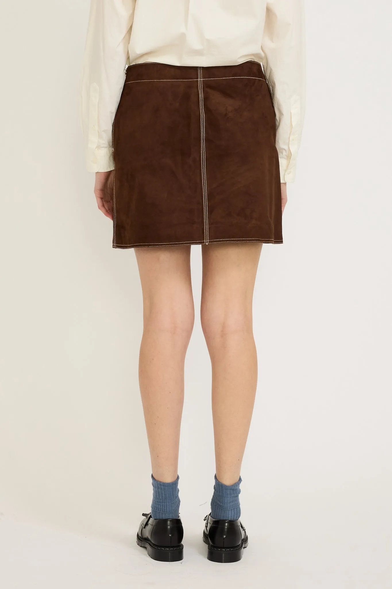 Elvy Western Suede Skirt Bruno