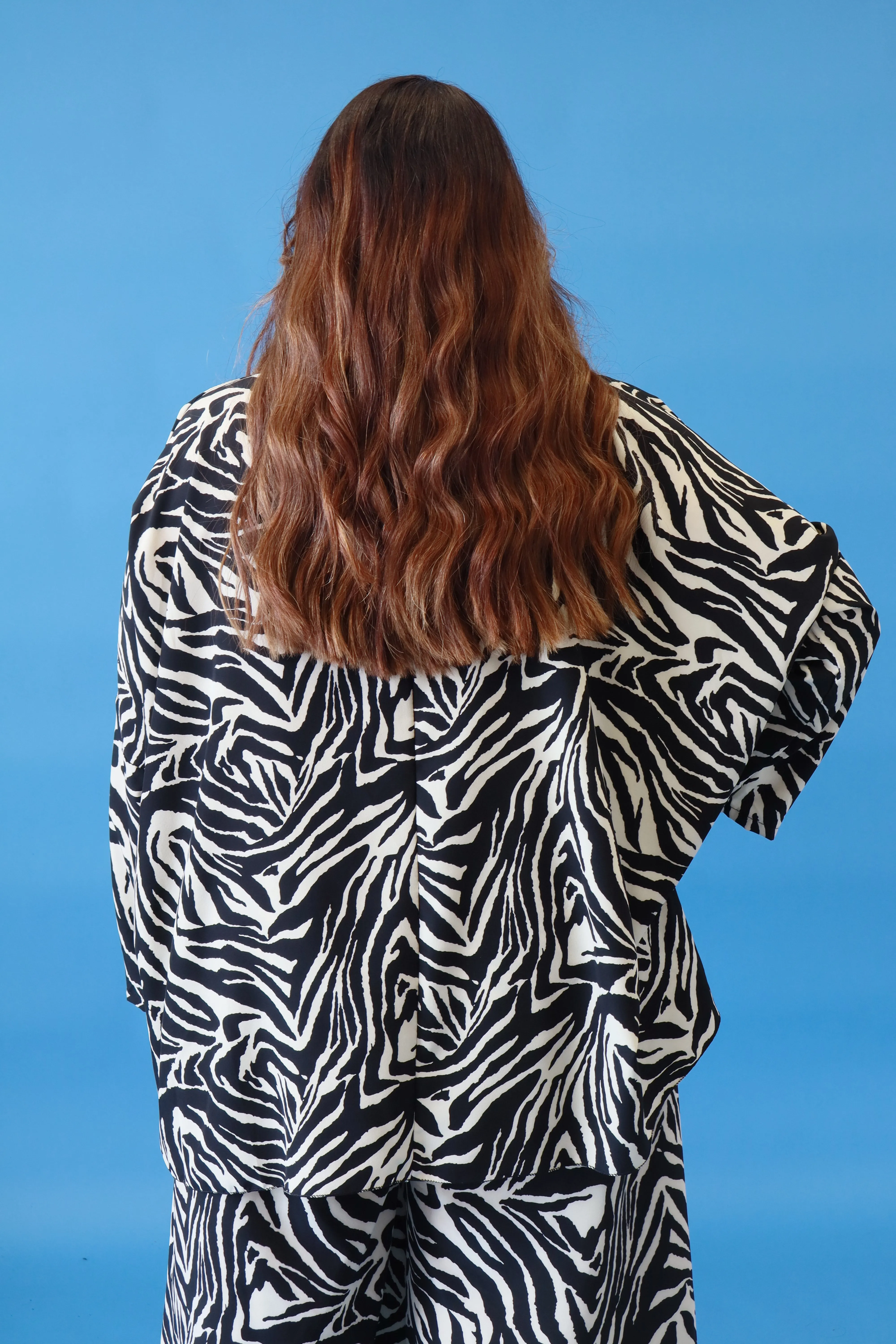 Emma Blouse in Zebra Print