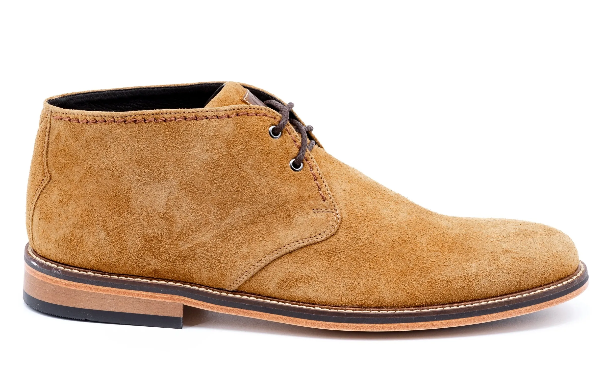 Ernest Safari Kudu Suede Chukka Boots - Tobacco