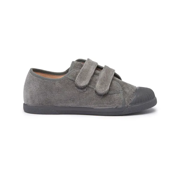 Fall Corduroy Sneakers in Grey by childrenchic