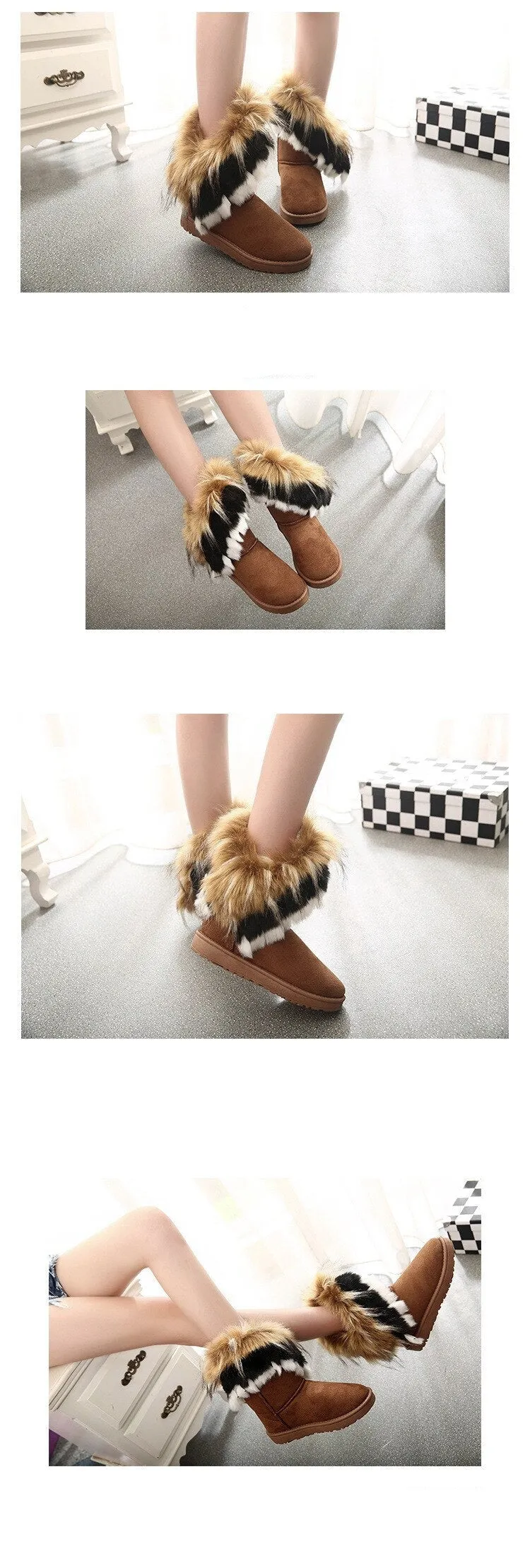 Faux Fur Festival Boots