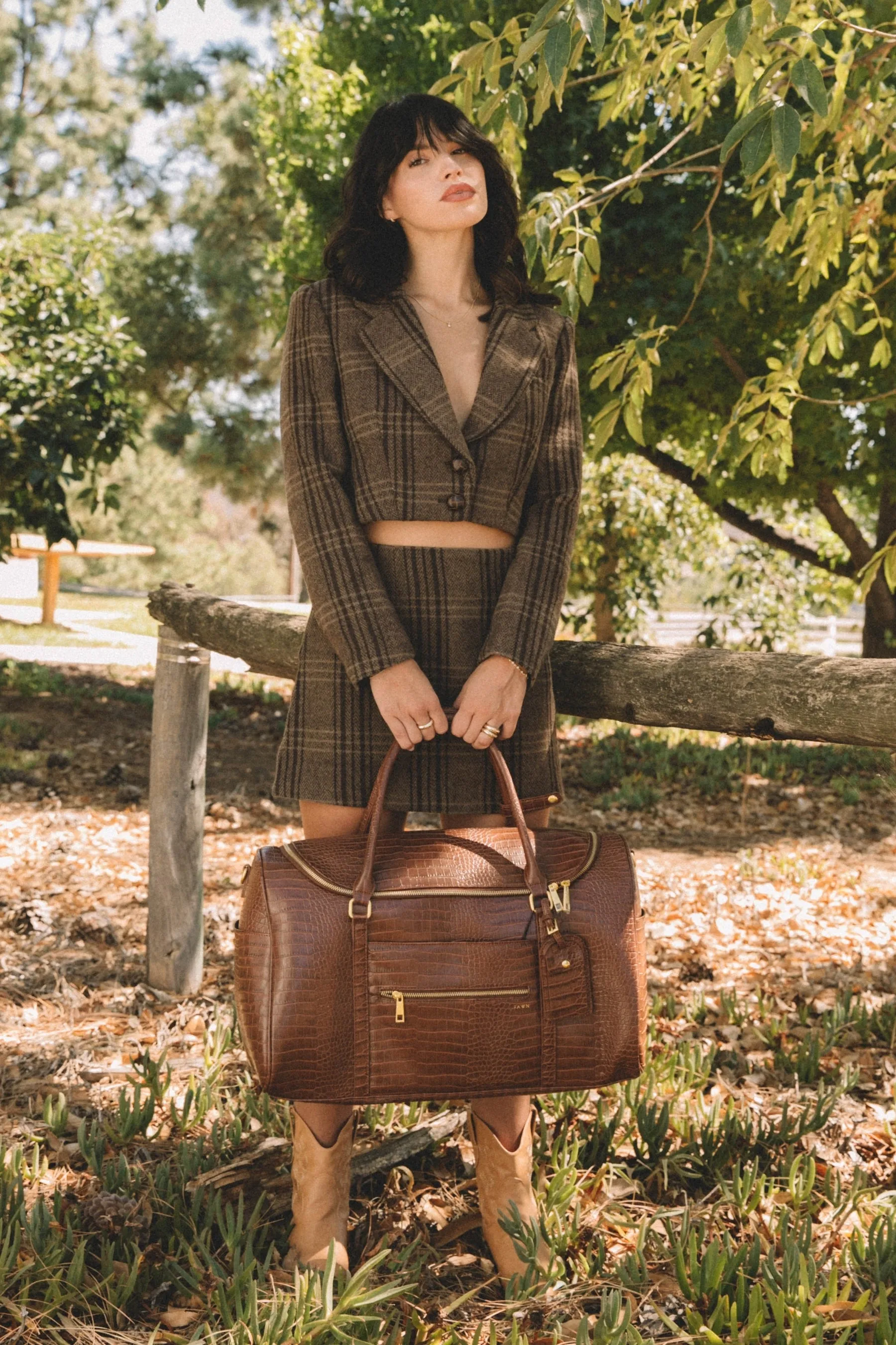 FAWN DESIGN - THE WEEKENDER CROC PECAN