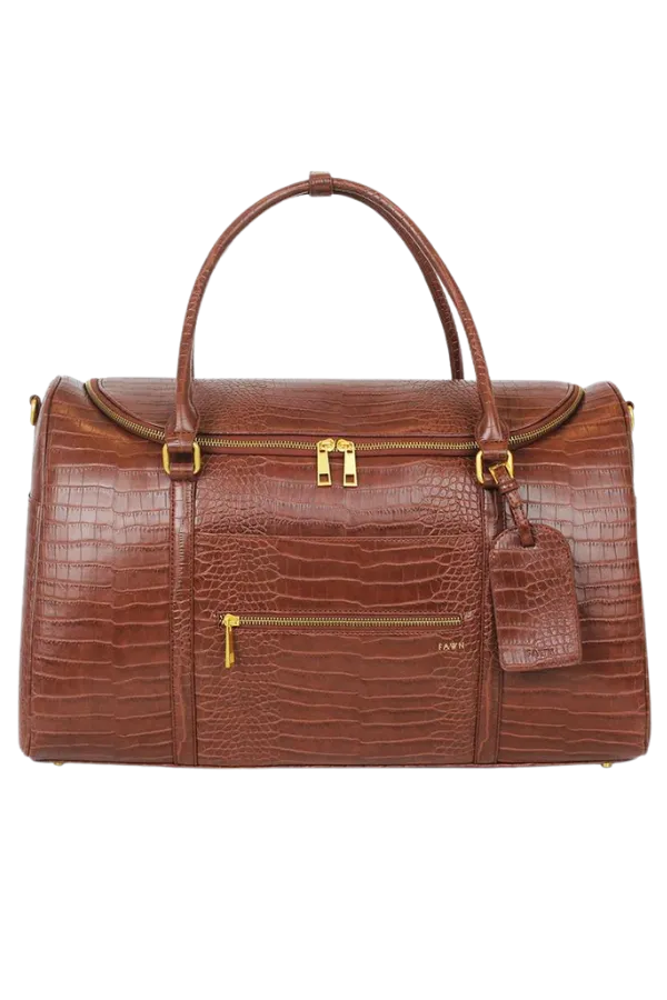 FAWN DESIGN - THE WEEKENDER CROC PECAN