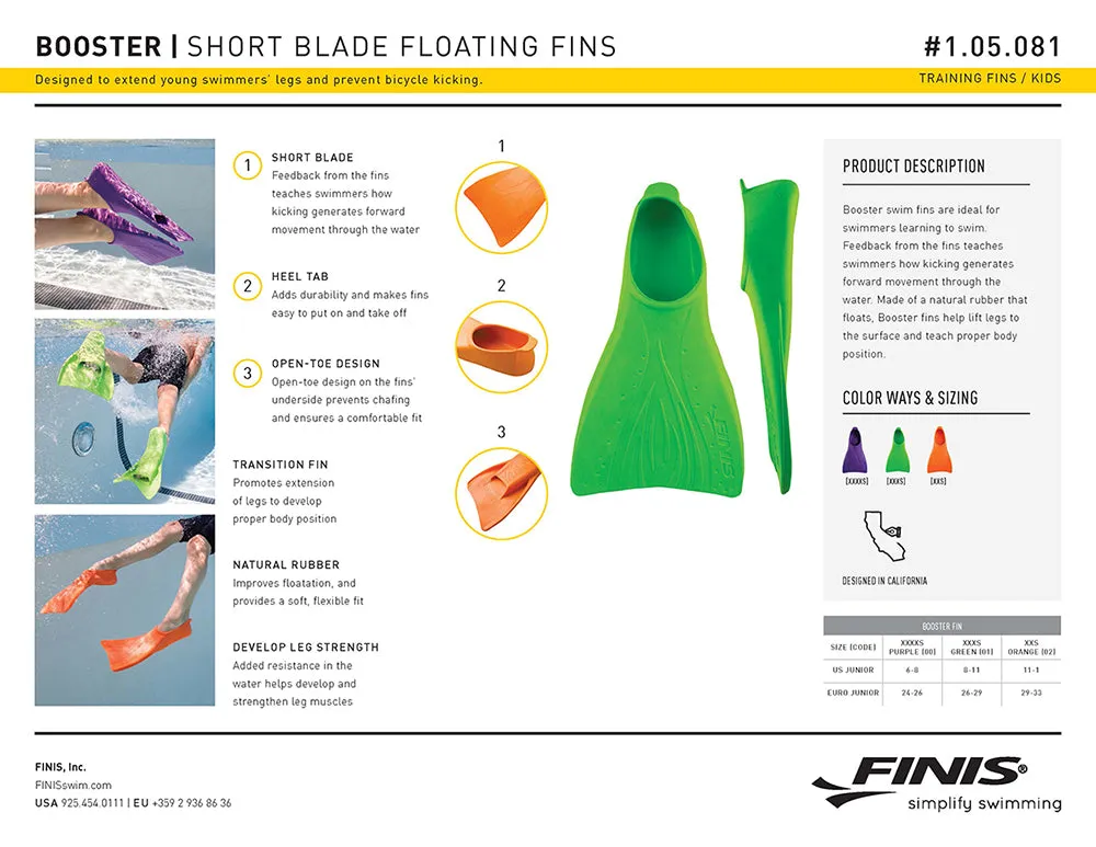 FINIS Kids Booster FINS