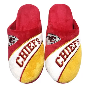 FOCO Men's NFL Kansas City Chiefs Action Curve Slippers