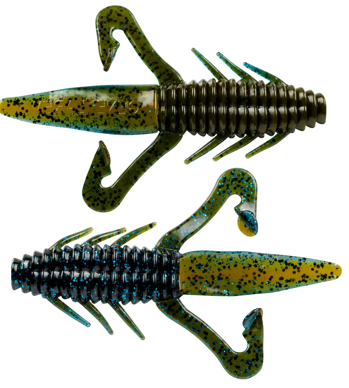 Gene Larew Biffle Bug 4 1/4 inch Soft Plastic Creature Bait 8 pack