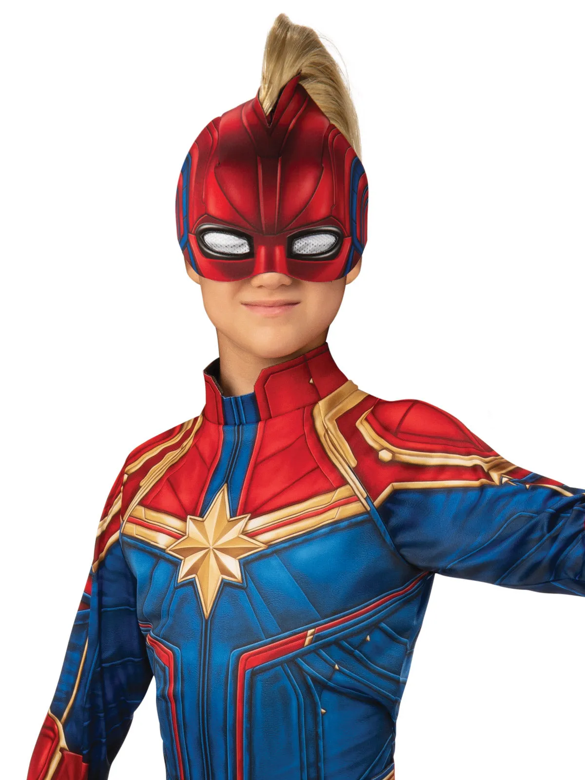 Girls Costume - Captain Marvel Classic Hero Suit