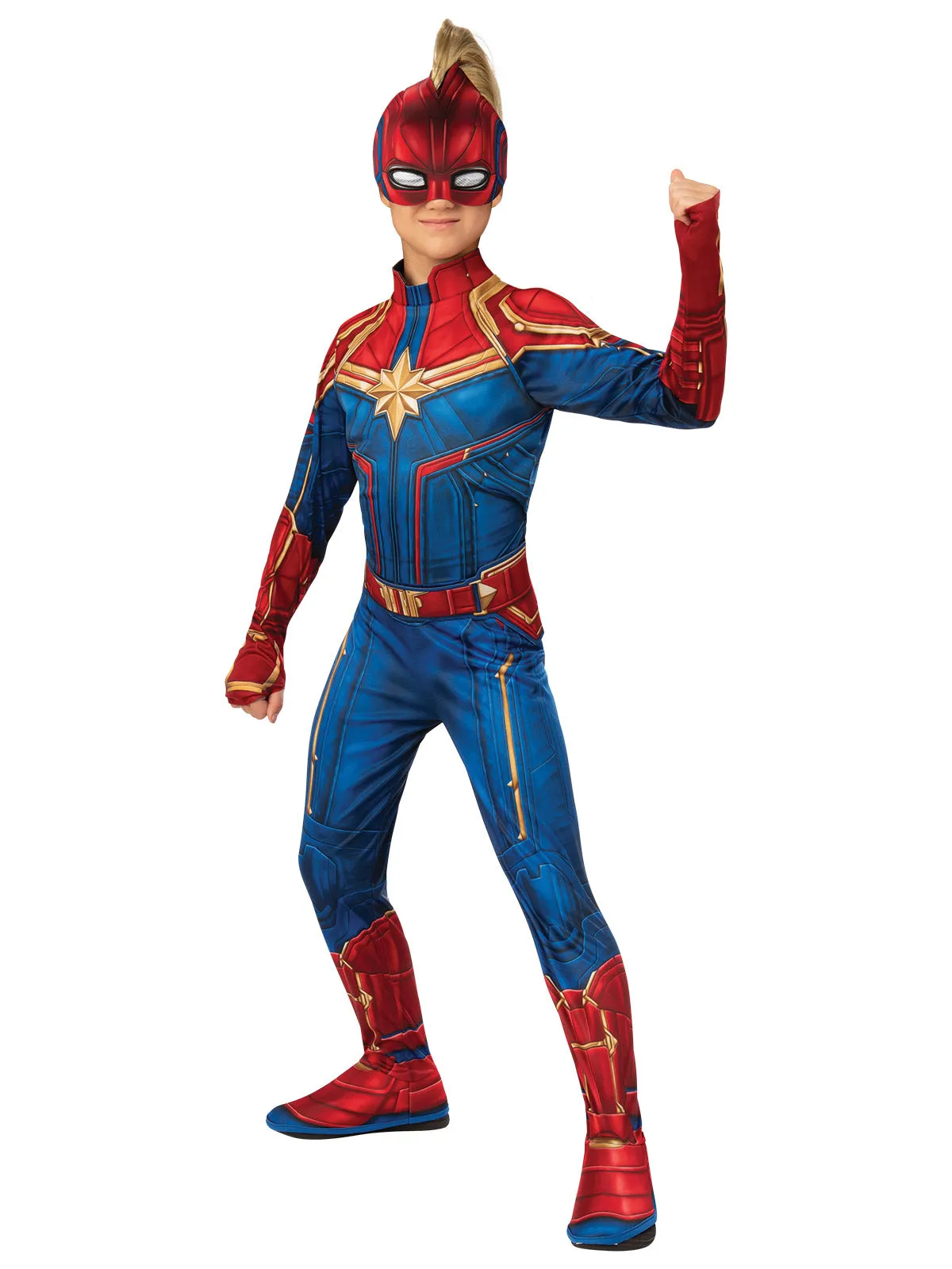 Girls Costume - Captain Marvel Classic Hero Suit