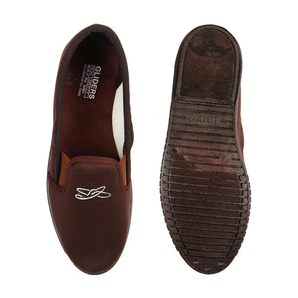 Gliders Casual Brown Slip on Moccasins Shoes For Men JOGGING-E By Liberty