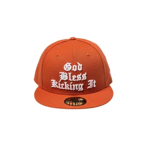 God Bless Kicking It Fitted Cap