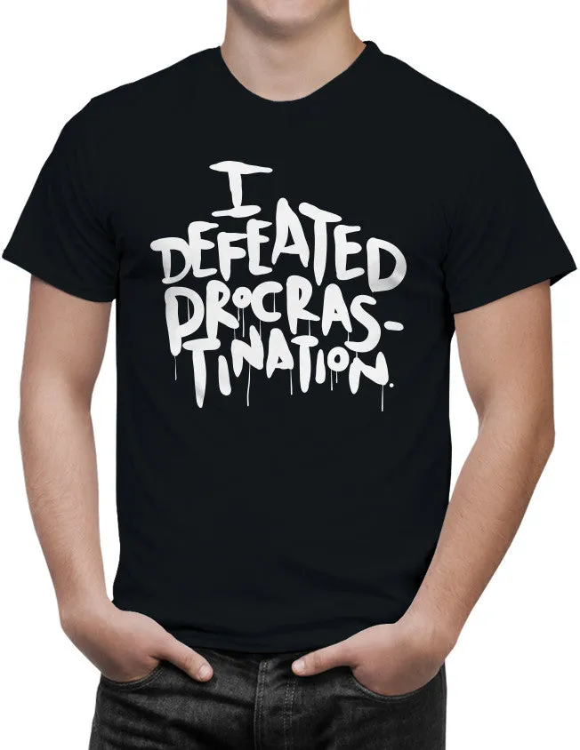 I Defeated Procrastination Unisex T-Shirt by Sexy Hackers