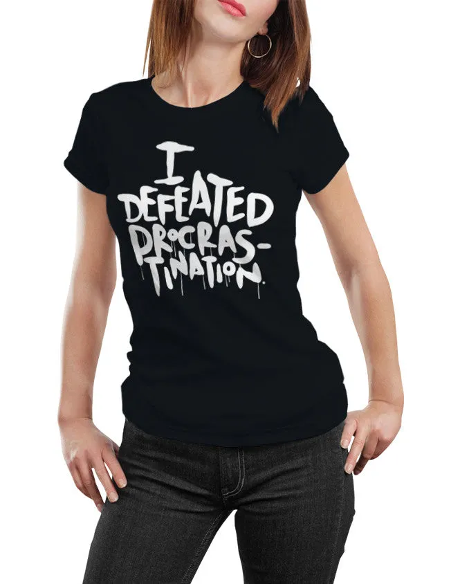 I Defeated Procrastination Unisex T-Shirt by Sexy Hackers