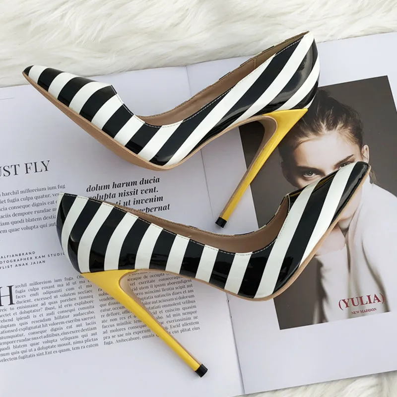 Ida Color Me Bad Stripe Pumps