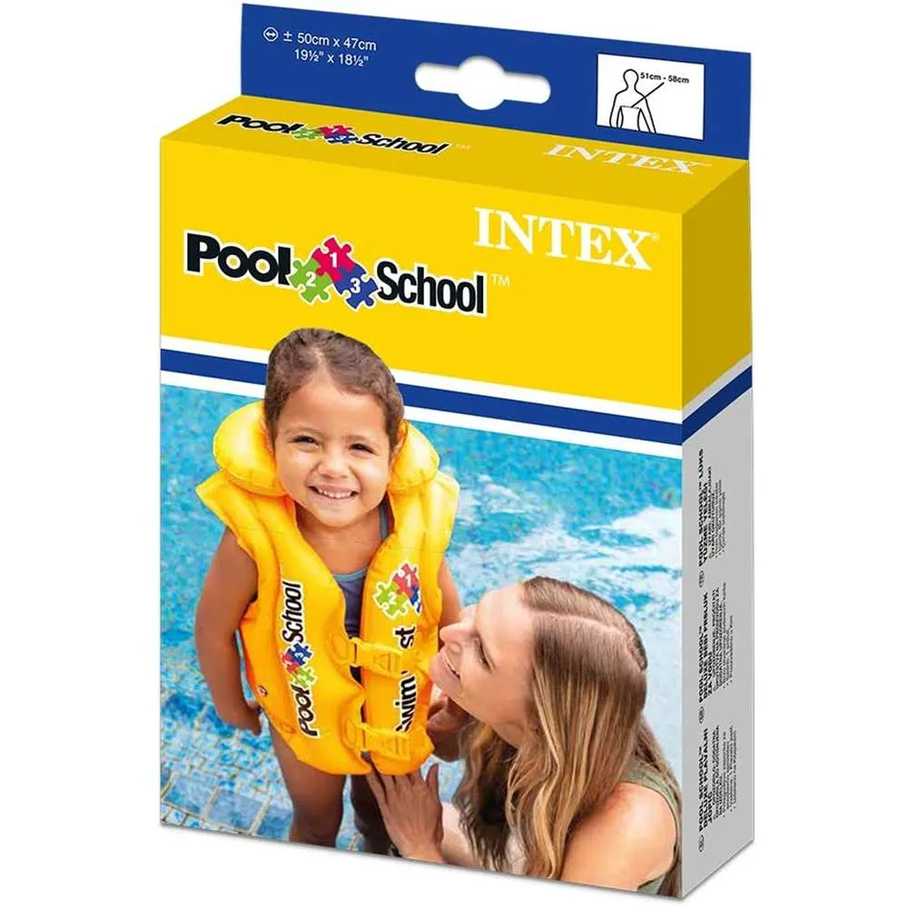 Intex Deluxe Swim Vest Pool School 50 x 47cm