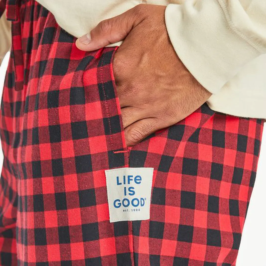 Life is Good Men's Buffalo Check Pattern Classic Sleep Pant