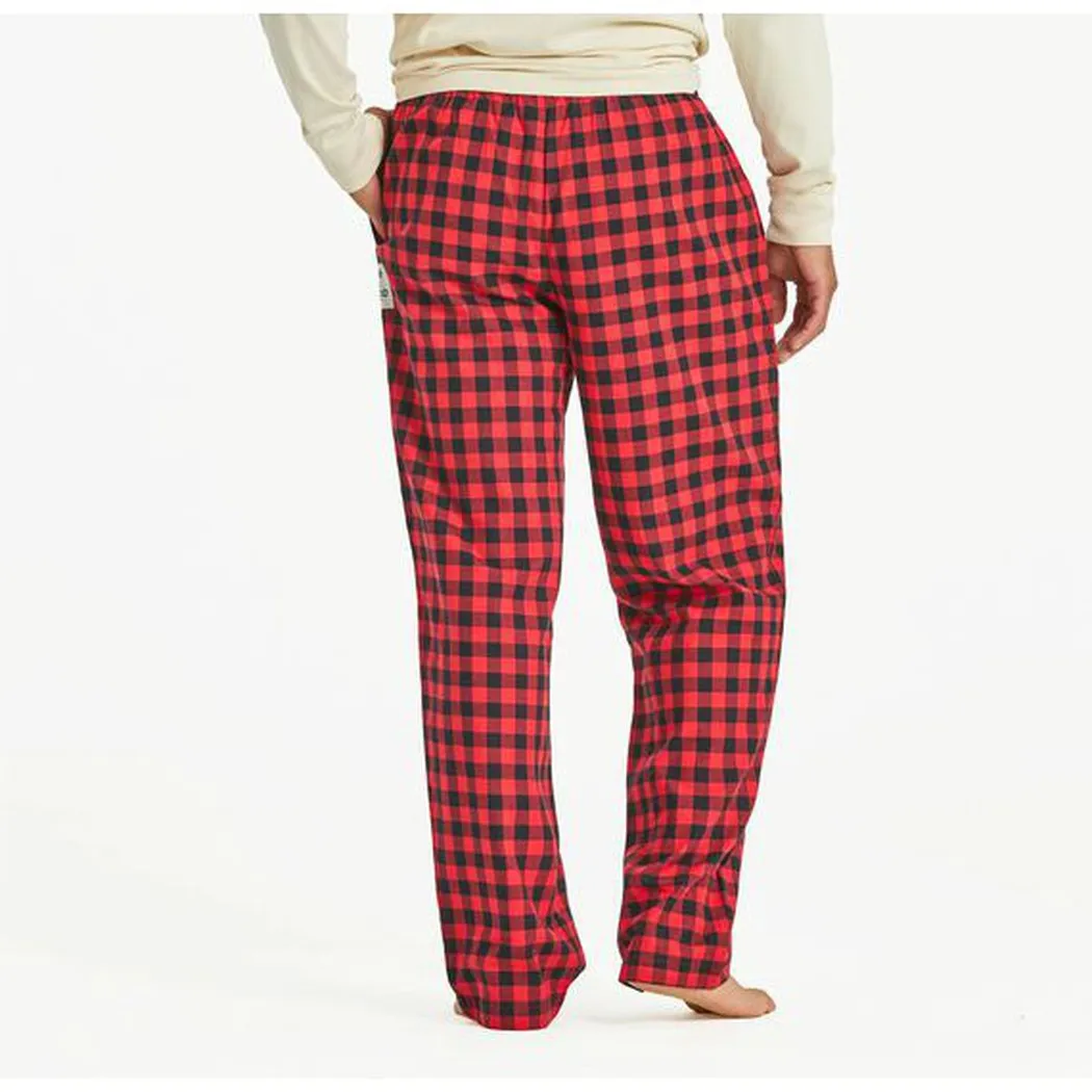 Life is Good Men's Buffalo Check Pattern Classic Sleep Pant