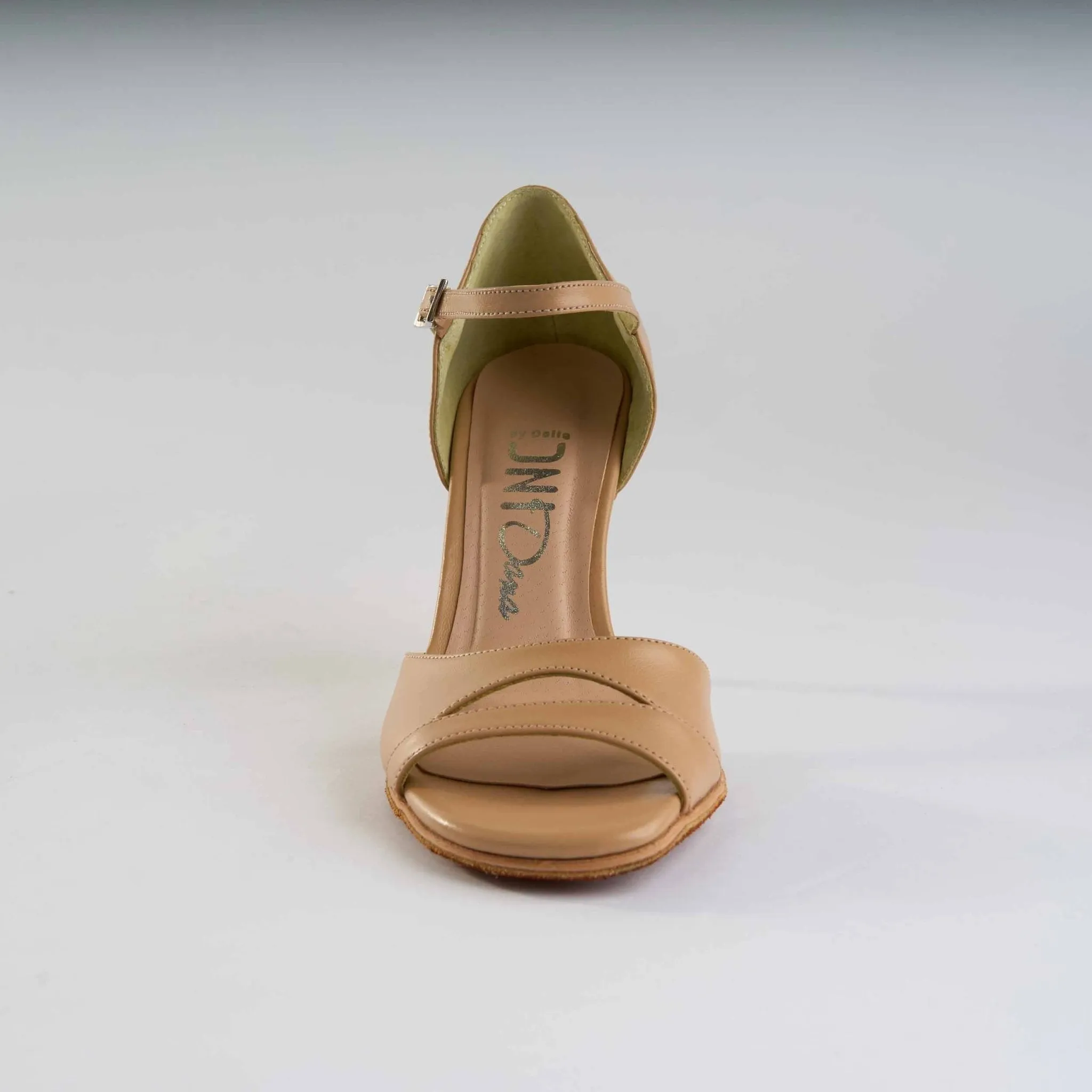 Light Caramel Genuine Leather - Handmade Tango Shoes - Dana 4213