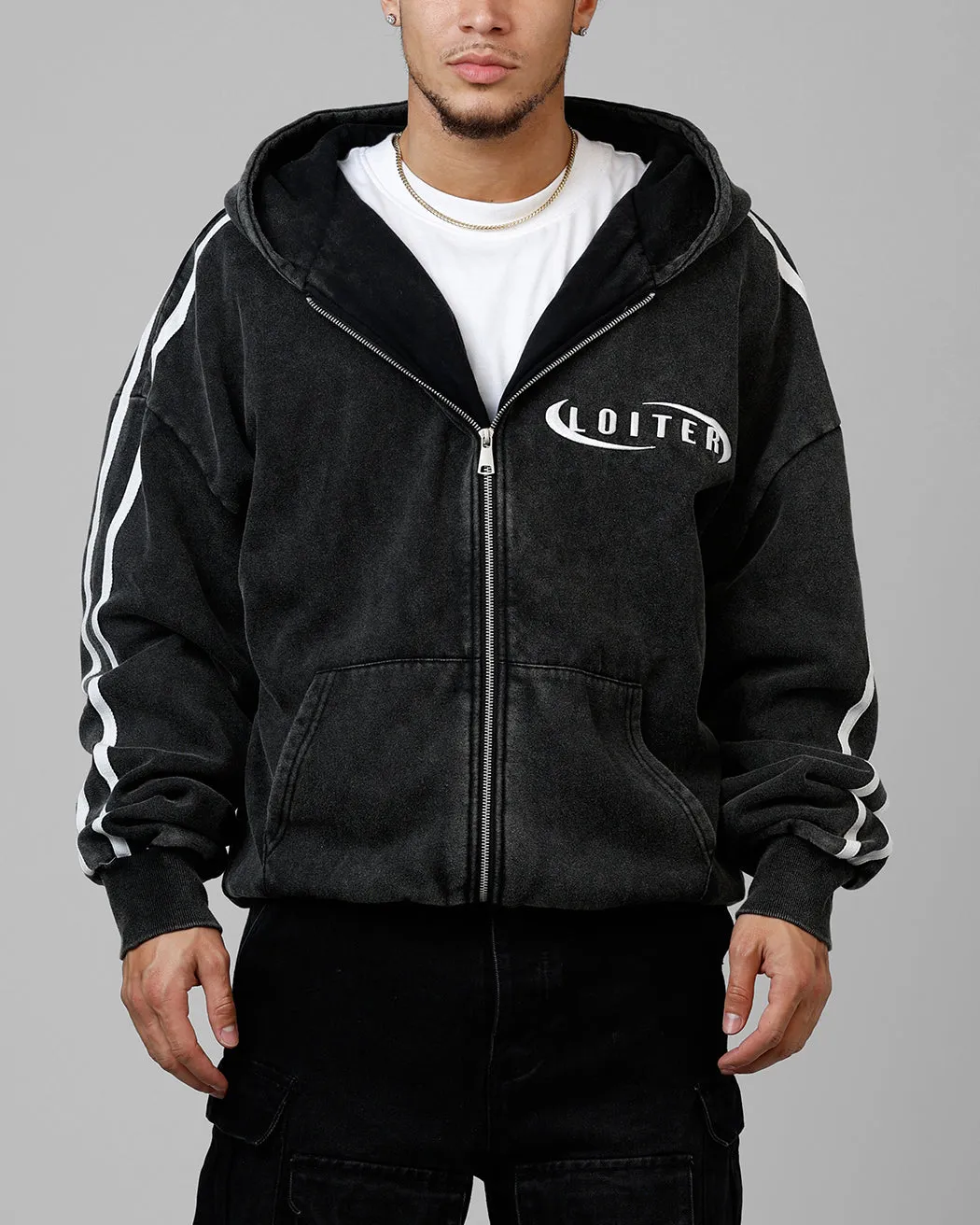 Loiter Night Vision Hoodie Washed Black