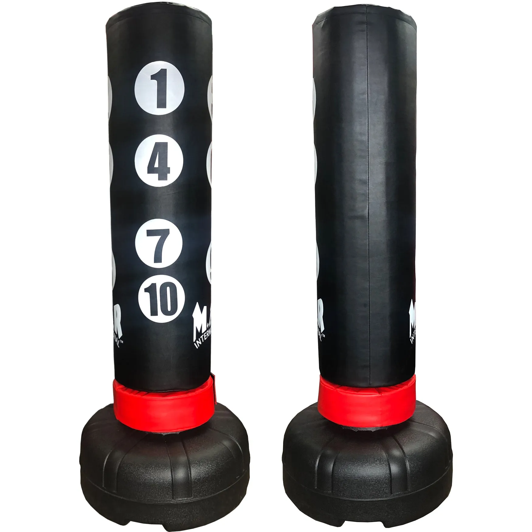 MAR-260B | Freestanding Heavy Duty X-Large 180cm Tall Punching Bag with Scoring Zones