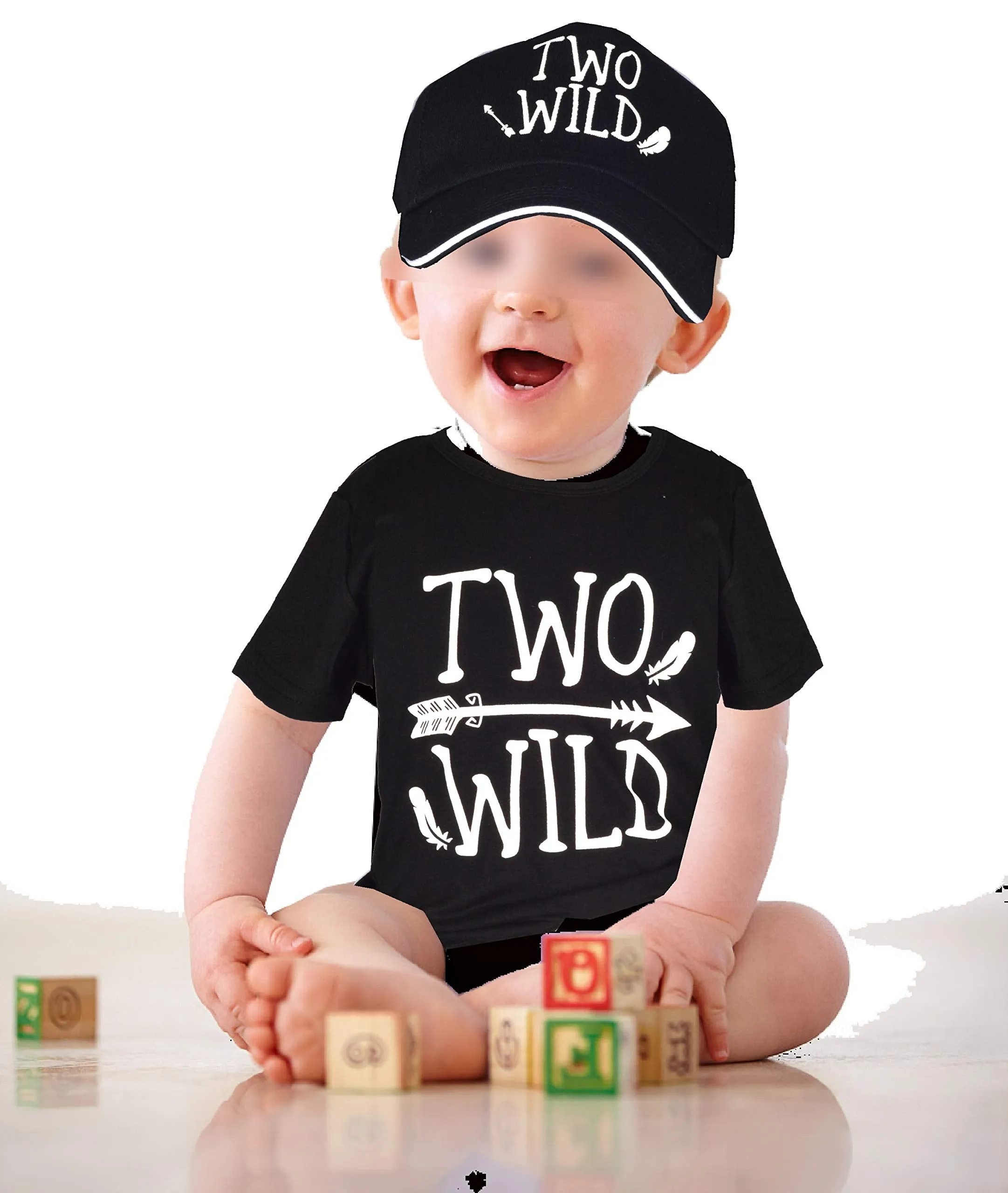 MEANT2TOBE 2nd Birthday Shirt Boy,2nd Birthday Two Wild Shirt & Hat,2 Year Old Shirt Boy