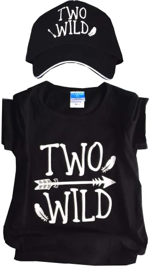 MEANT2TOBE 2nd Birthday Shirt Boy,2nd Birthday Two Wild Shirt & Hat,2 Year Old Shirt Boy