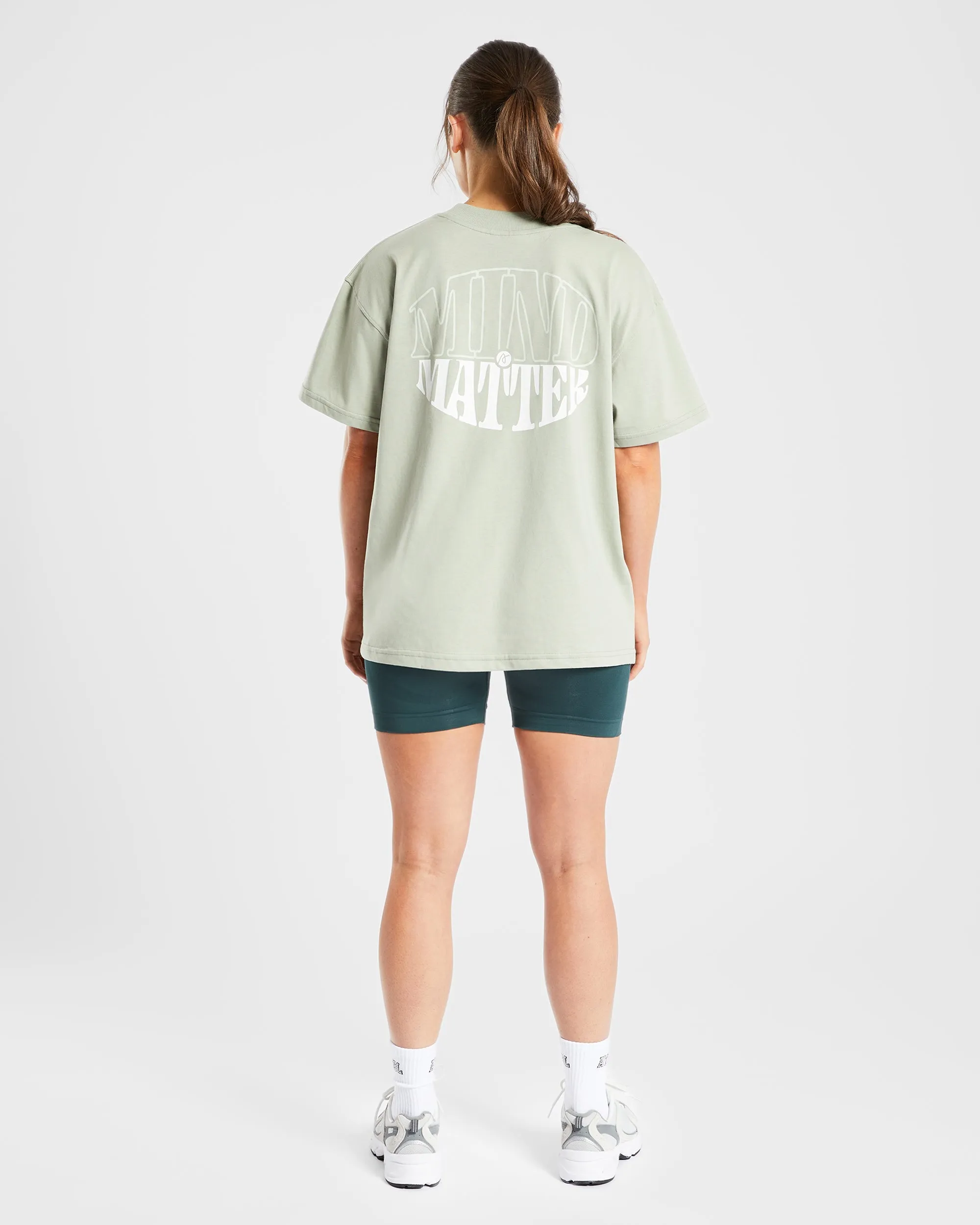 Mind Over Matter Oversized T Shirt - Green