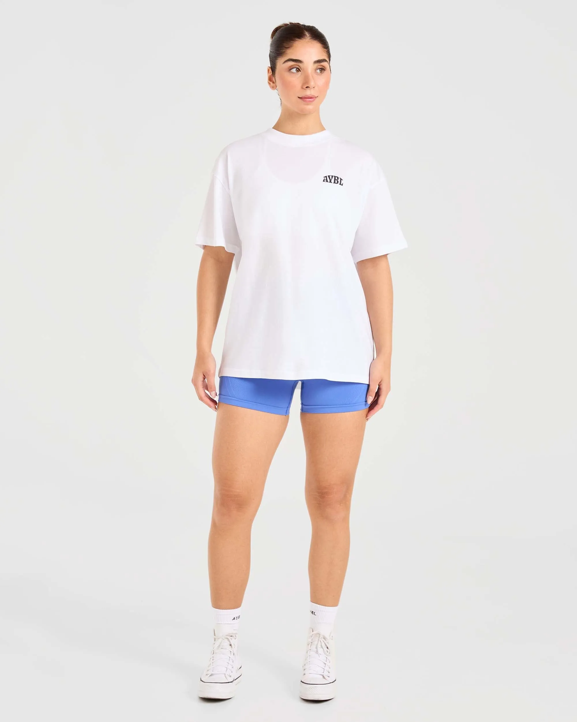 Mind Over Matter Oversized T Shirt - White