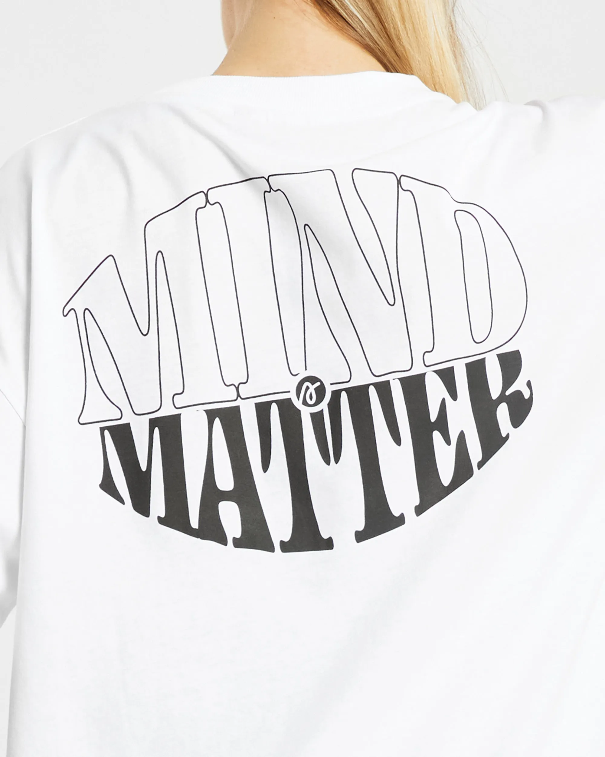 Mind Over Matter Oversized T Shirt - White