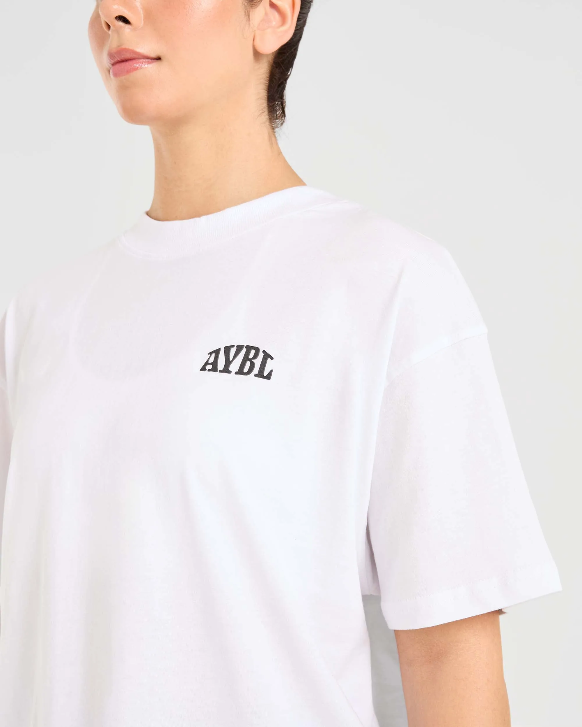 Mind Over Matter Oversized T Shirt - White