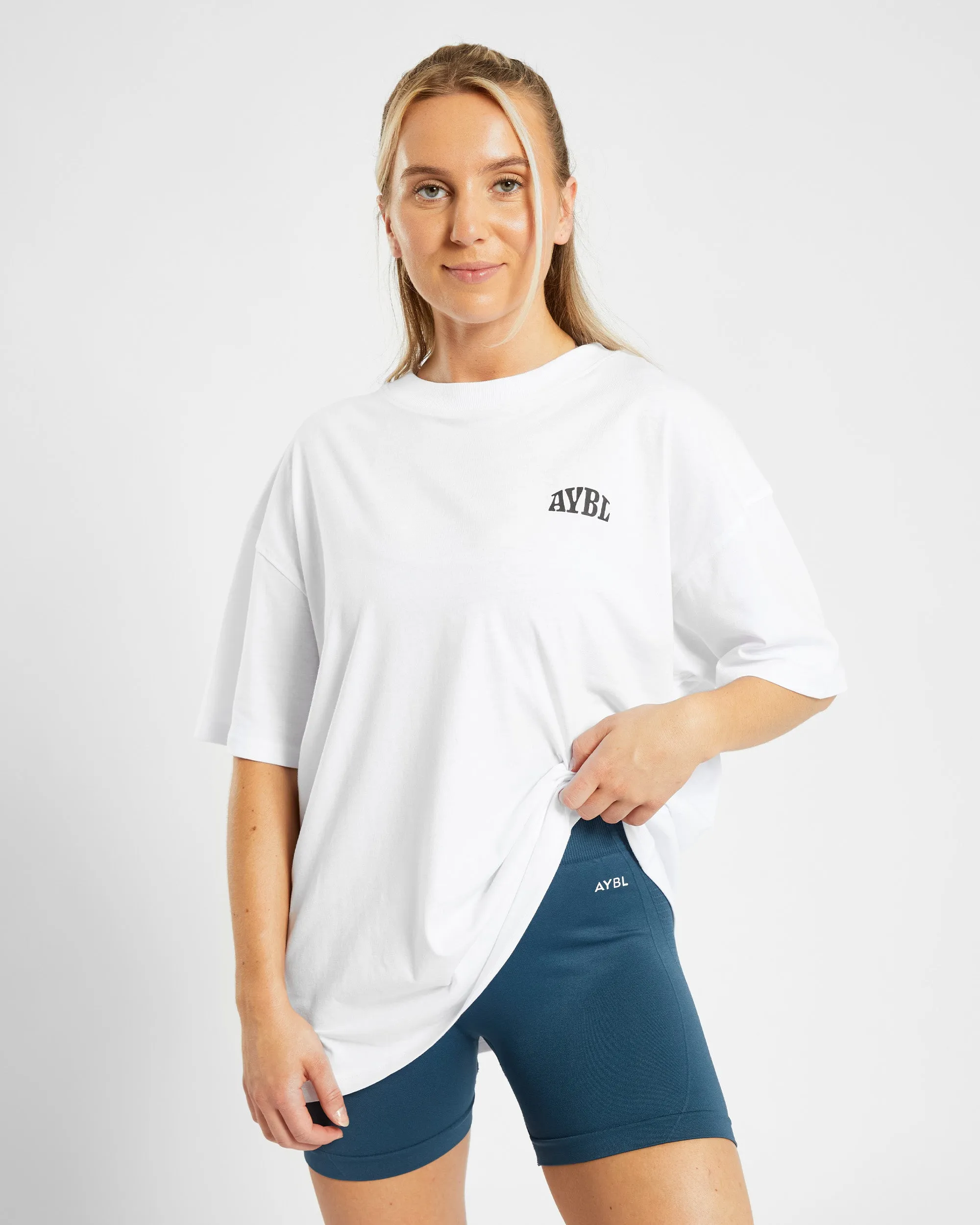 Mind Over Matter Oversized T Shirt - White