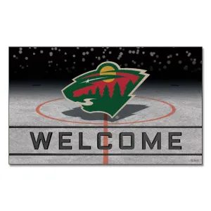 Minnesota Wild Rubber Door Mat - 18in. x 30in.