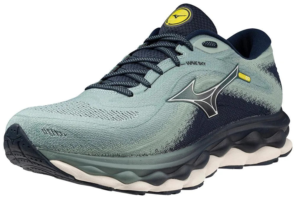 Mizuno | Wave Sky 7 | Men's | Mineral Blue/Snow White