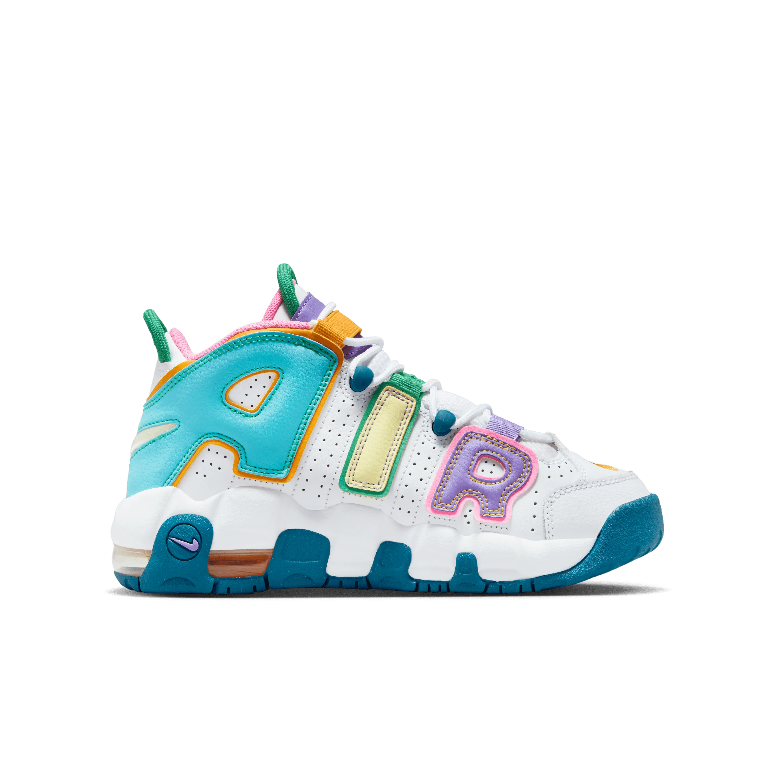 Nike - Boy - GS Air More Uptempo BG  - White/Multi-Color