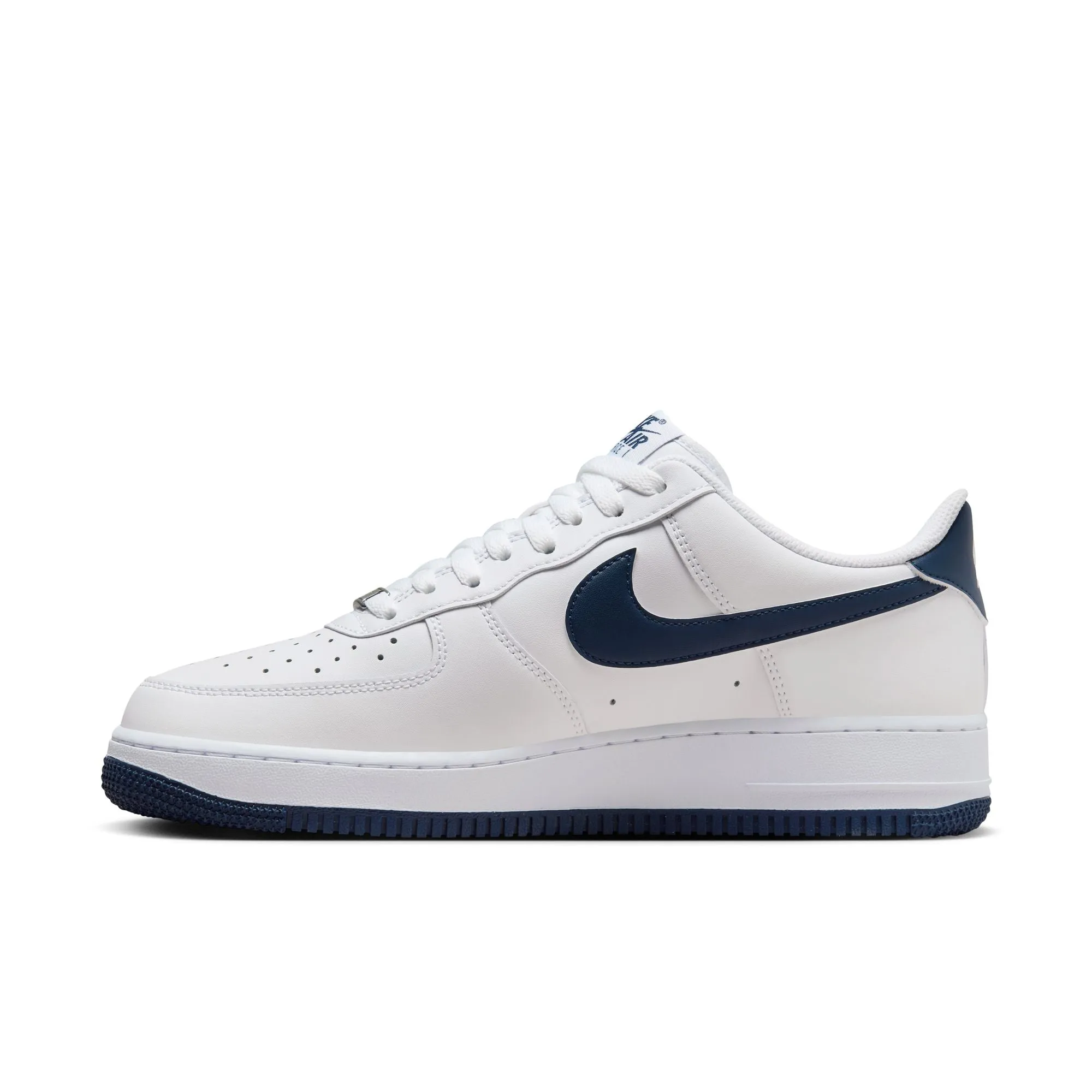 Nike - Men -  Air Force 1 '07 - White/Midnight Navy/White