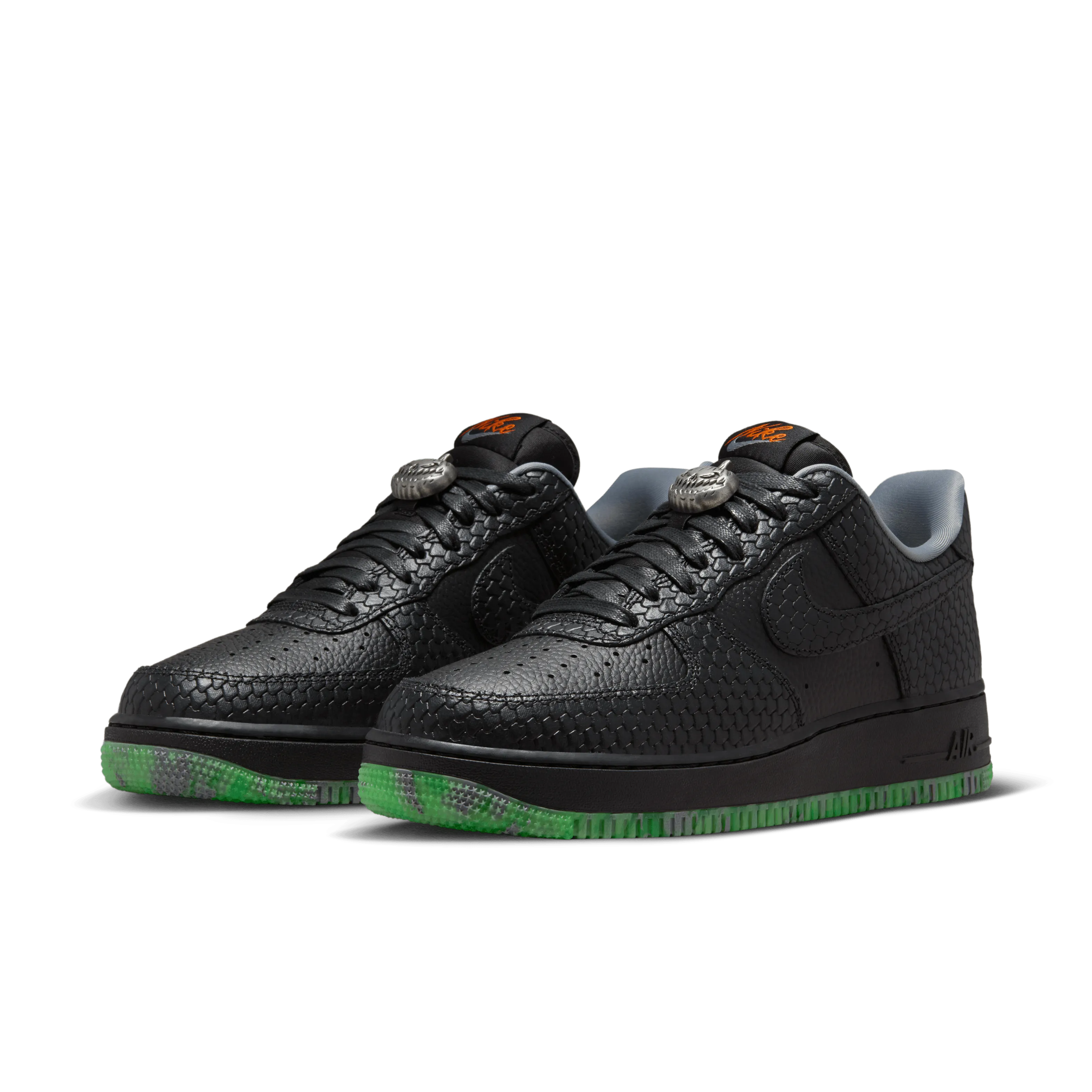 Nike - Men - Force 1 '07 PRM  - Black/Grey/Orange