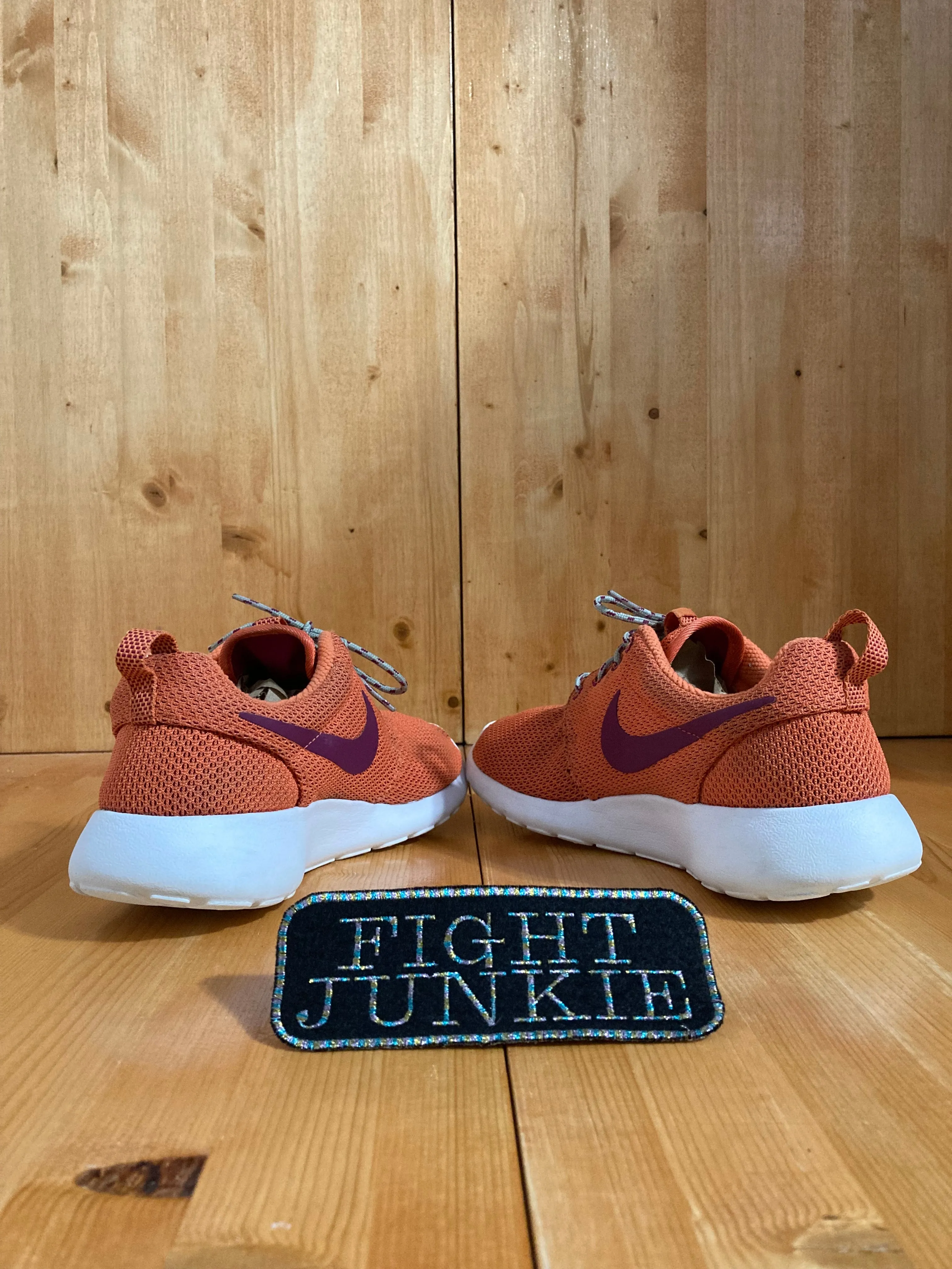 NIKE ROSHE ONE Women's Size 8.5 Mesh Running Training Shoes Sneakers Orange 511882-801