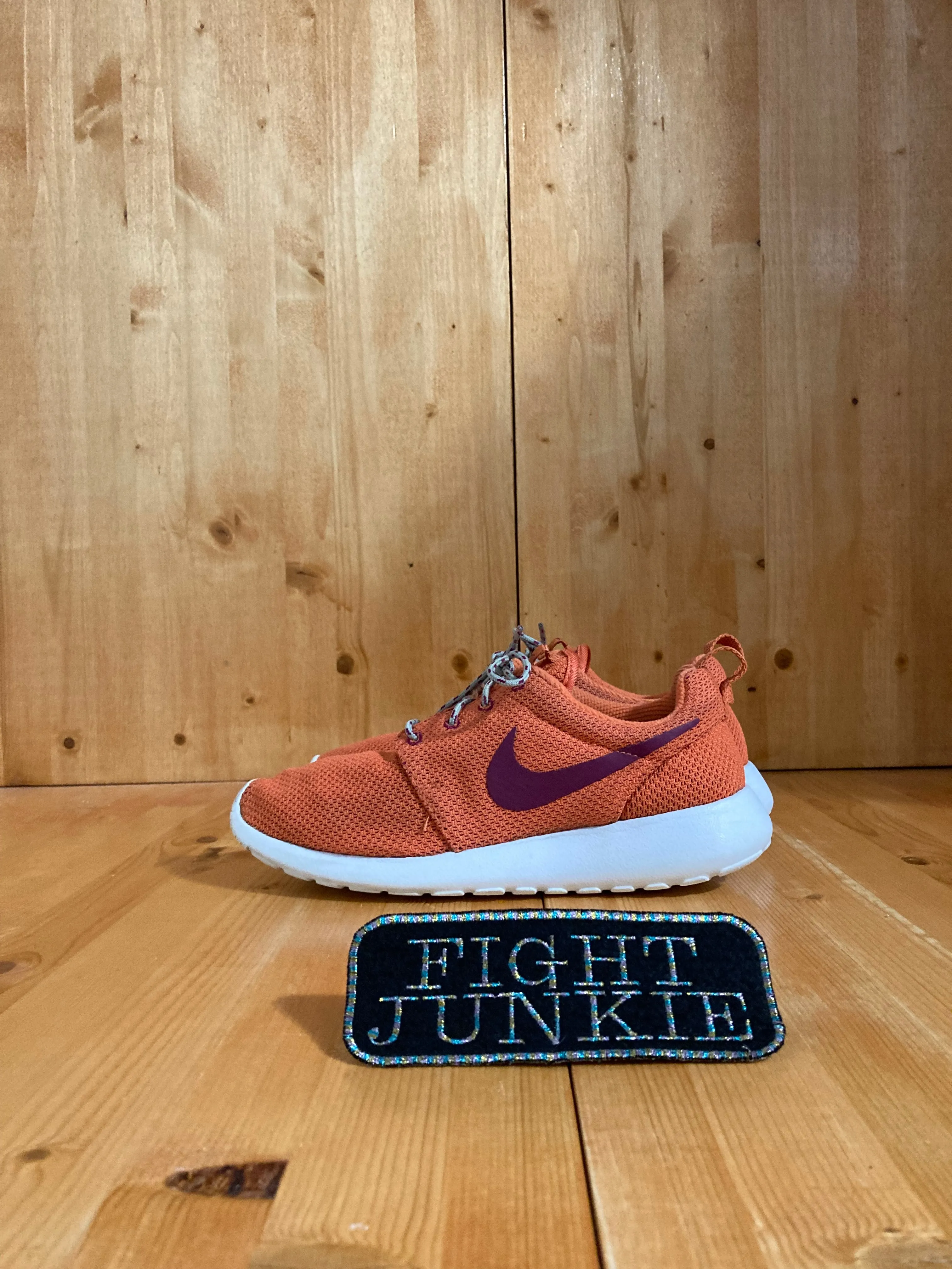 NIKE ROSHE ONE Women's Size 8.5 Mesh Running Training Shoes Sneakers Orange 511882-801