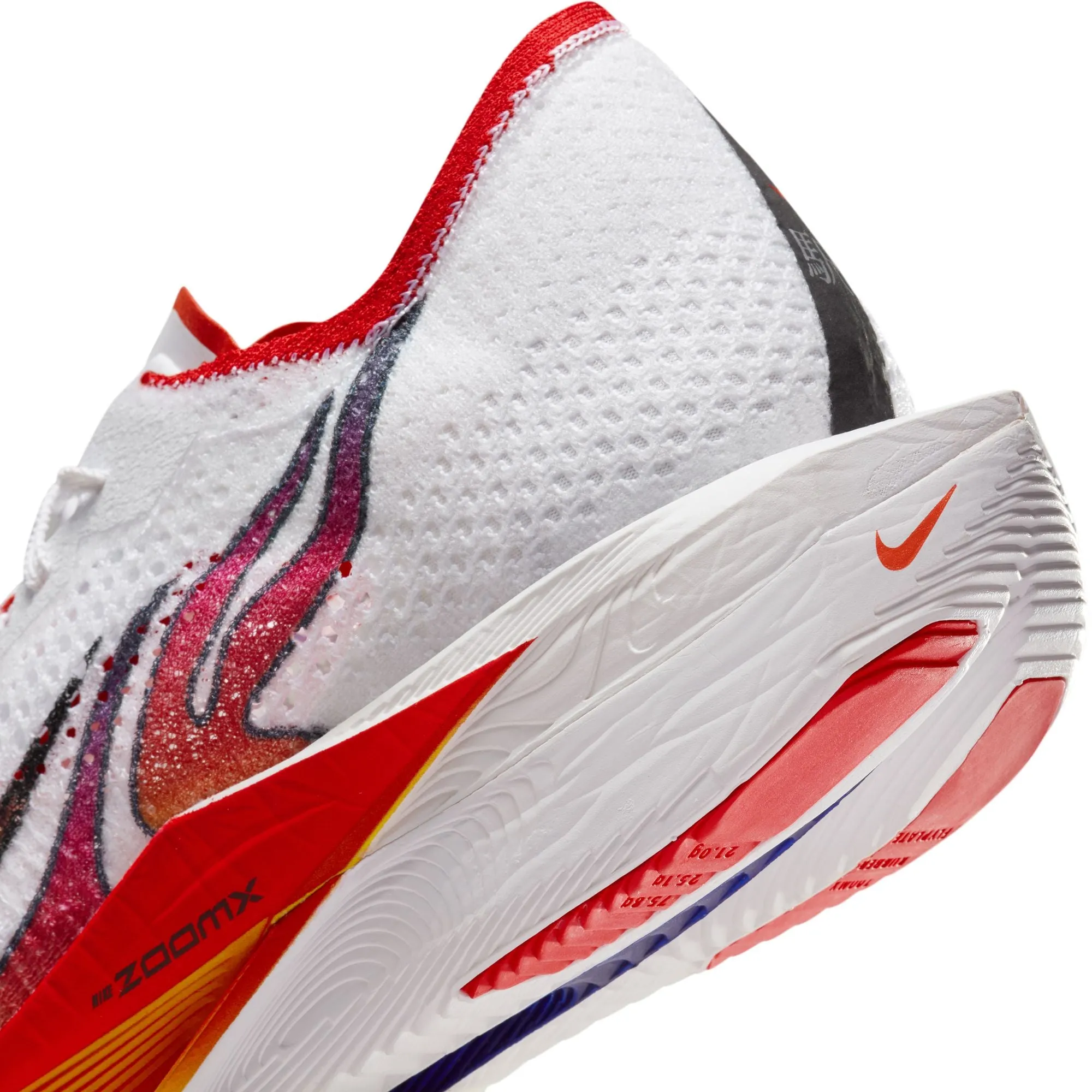 Nike Vaporfly 3 Men's Road Running Shoes - White/Black/University Red/Habanero Red