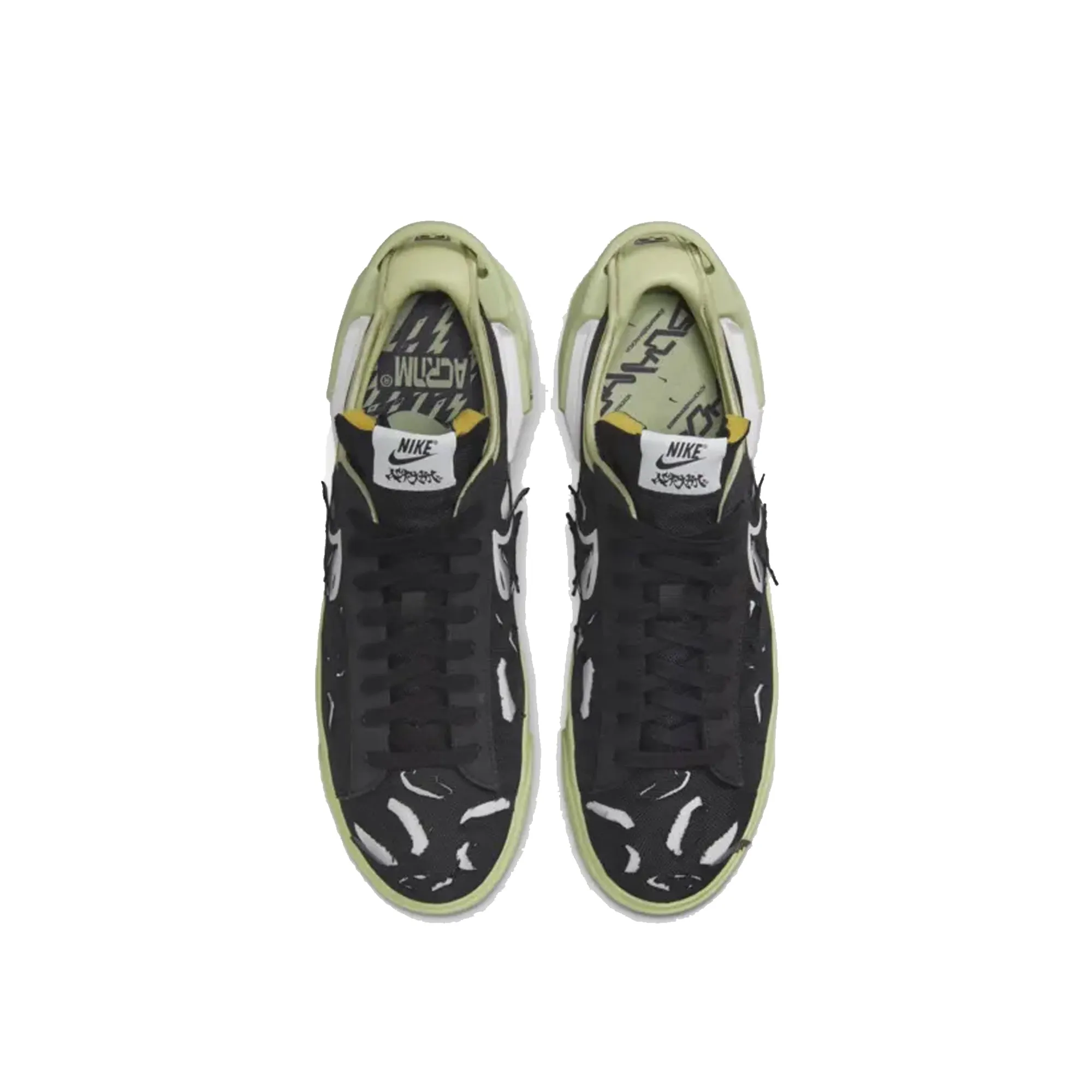 Nike x Acronym Mens Blazer Low Shoes 'Black/White/Olive'