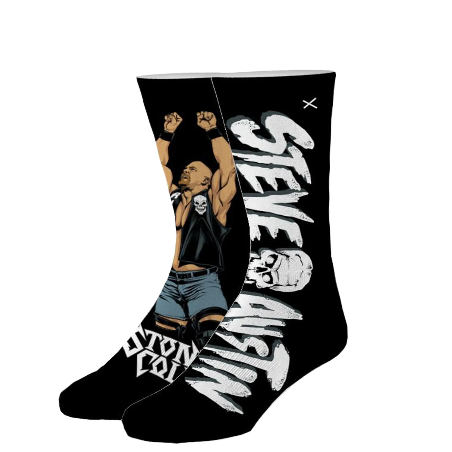 Odd Sox Men's Crew Socks - Stone Cold Victory (WWE)