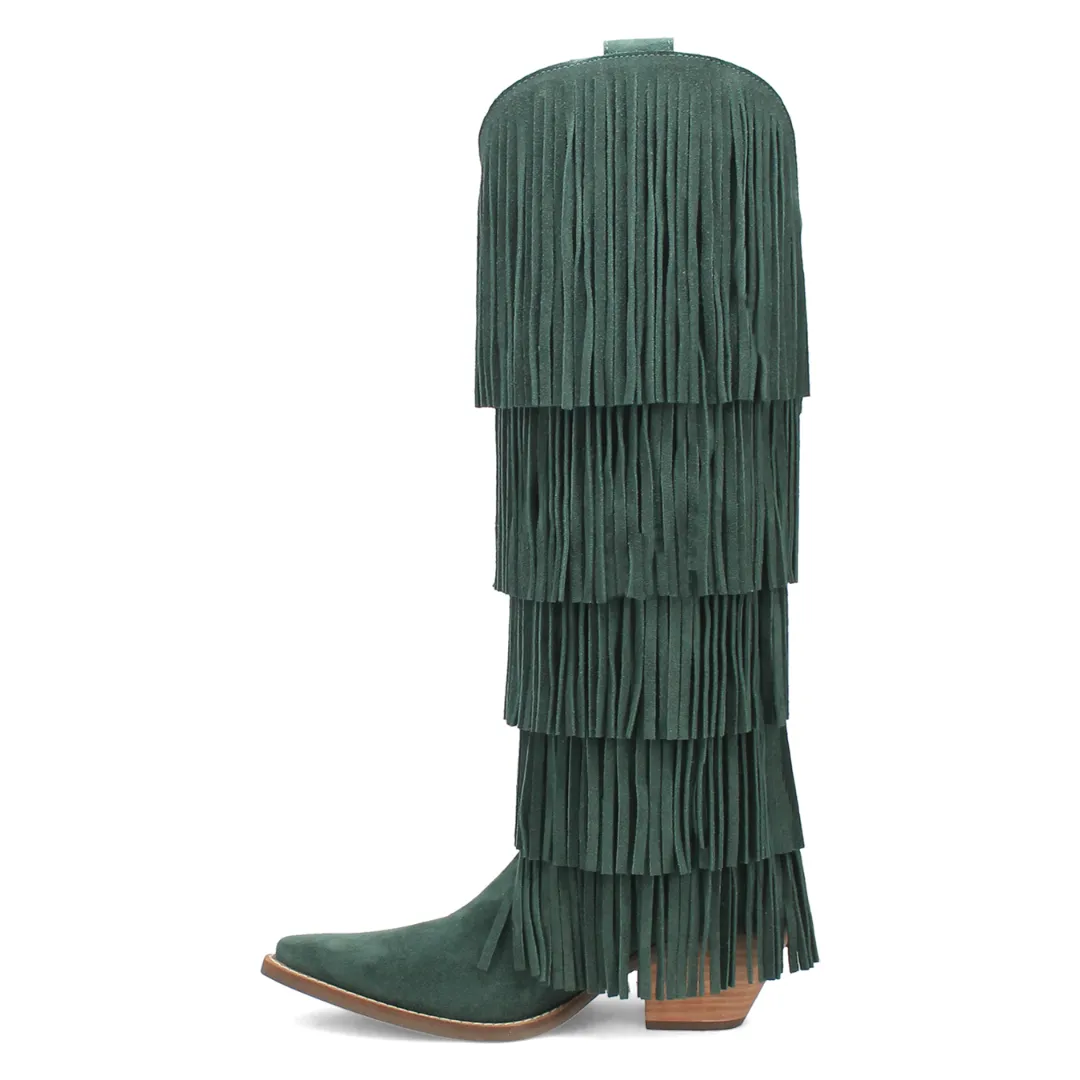 Online Exclusive | Dingo | Wild Child Suede Leather Boot in Green **PREORDER