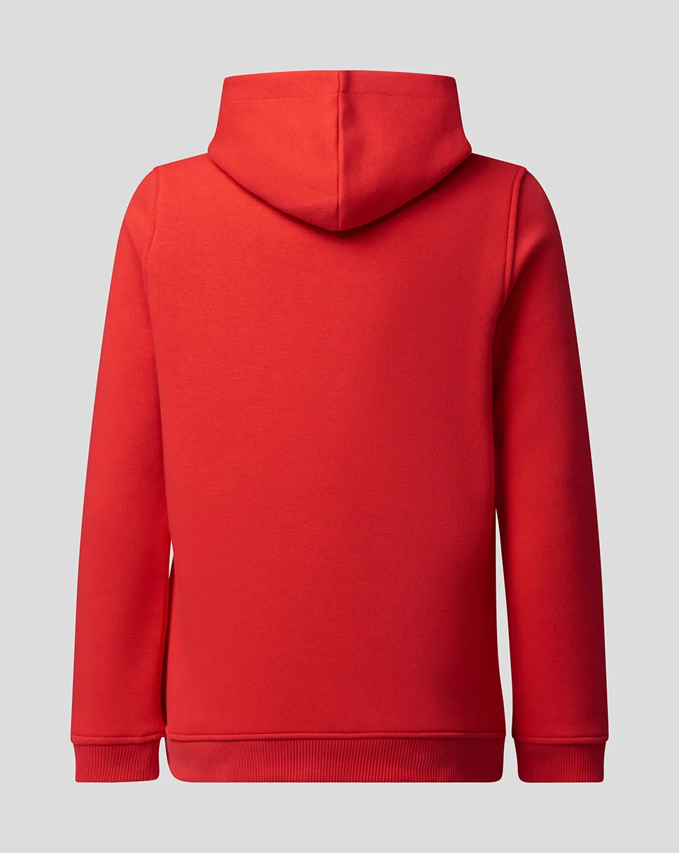 ORACLE RED BULL RACING JUNIOR CORE OVERHEAD HOODIE - FLAME SCARLET