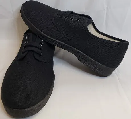 Pluribus -- Black Canvas Oxford -- Wide Width -- All Black