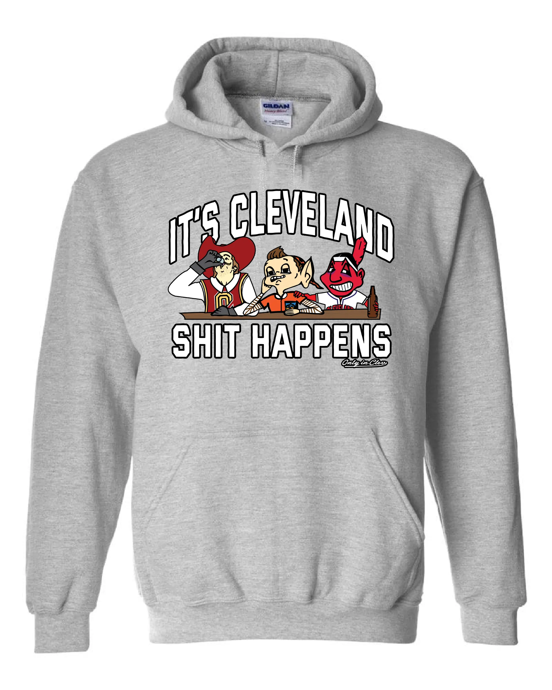 "All Sports Shit Happens Design" on Gray