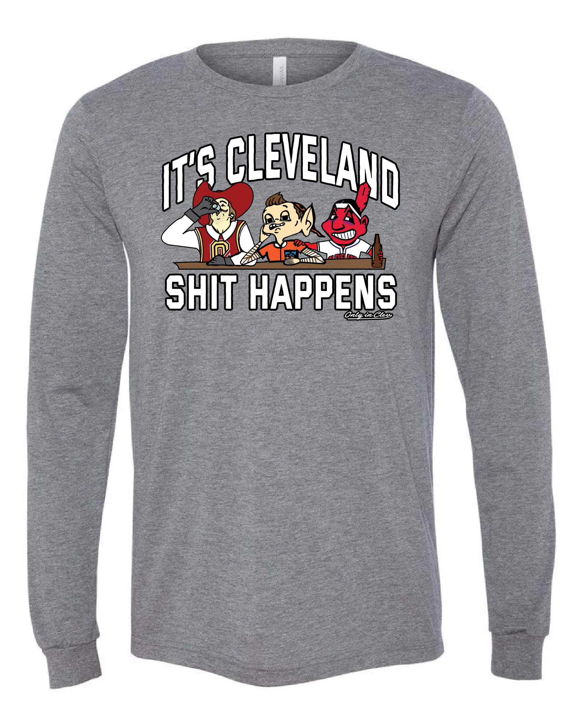 "All Sports Shit Happens Design" on Gray