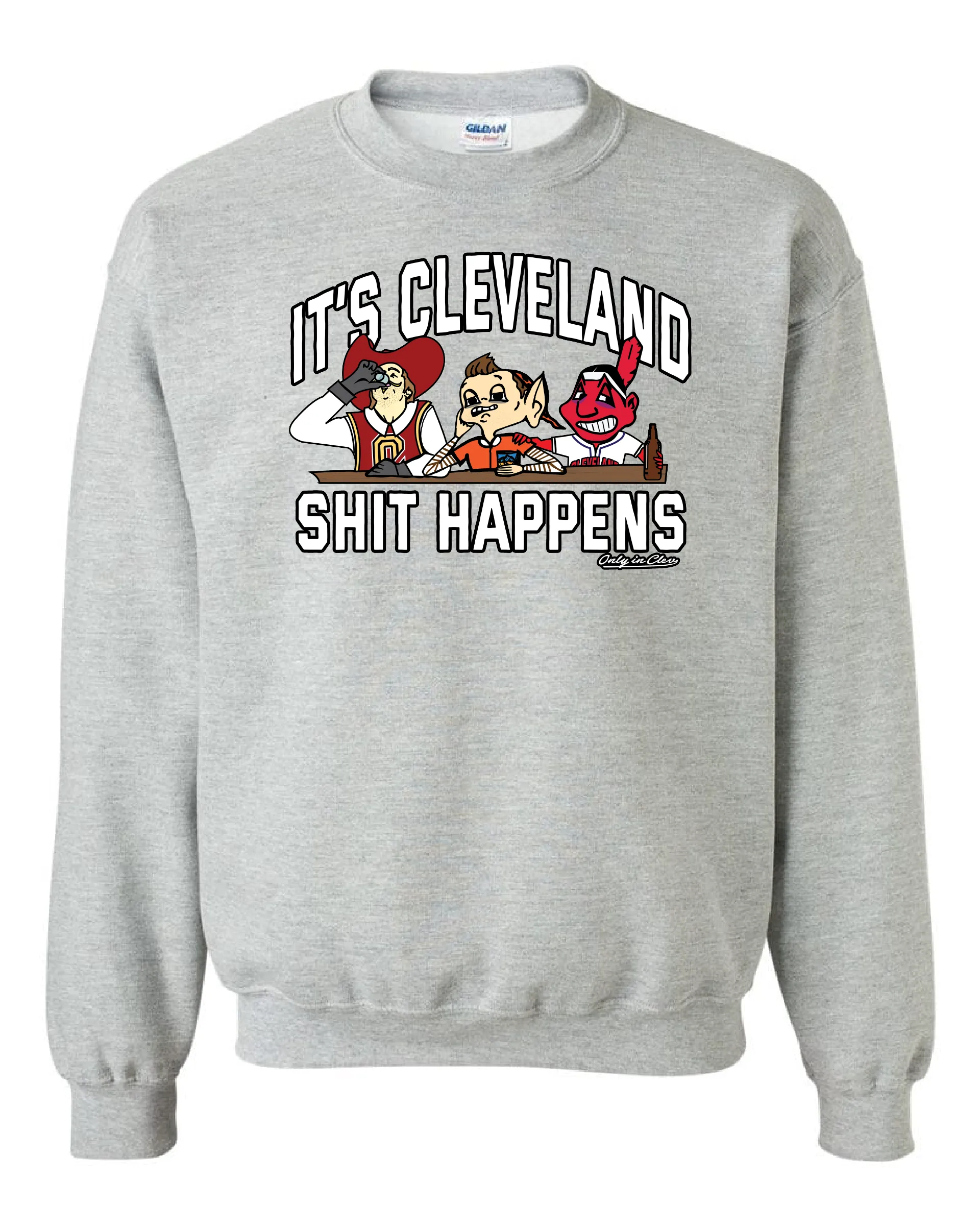 "All Sports Shit Happens Design" on Gray