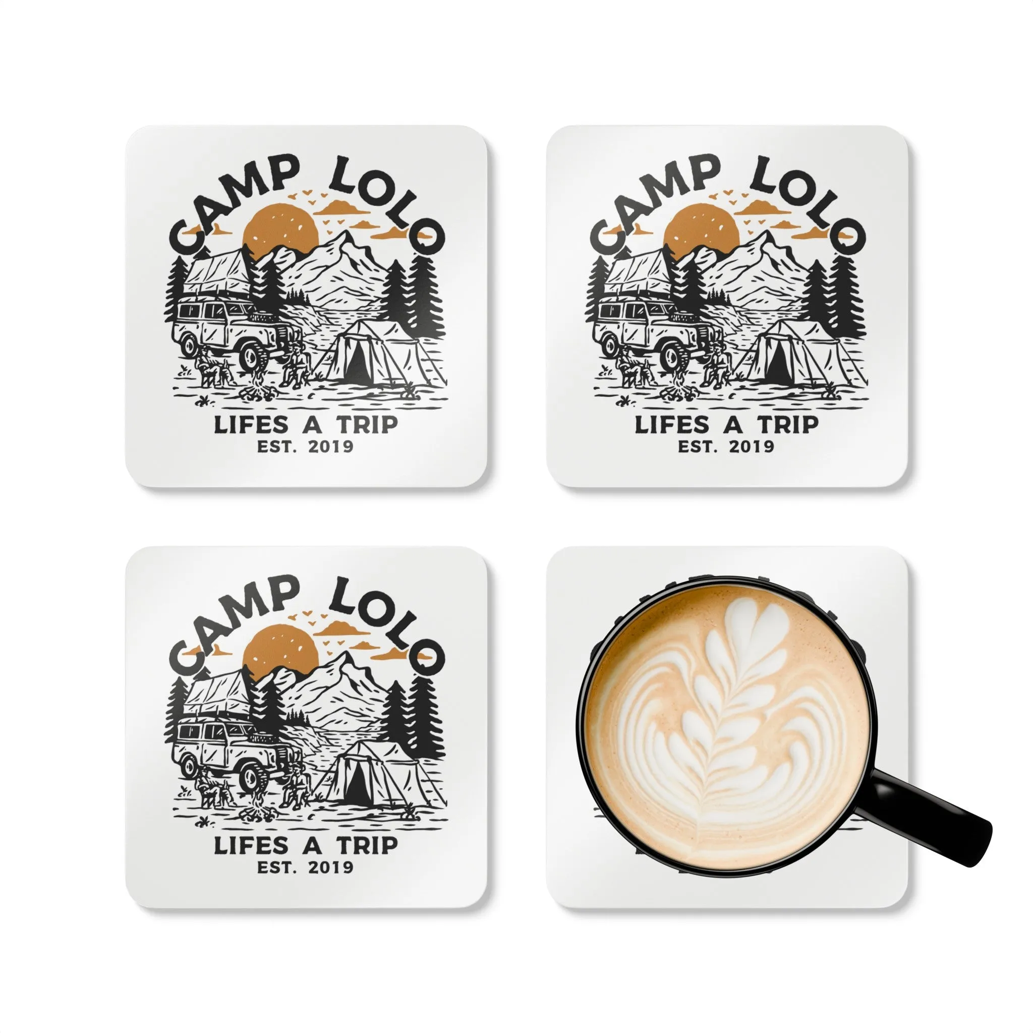 "Cheers to the Weekend" Corkwood Coaster Set