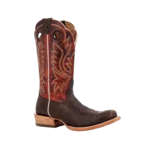 Rocky Boot Men's Durango Prca Collection Bullhide Western Nicotine And Burnt Sienna Boots