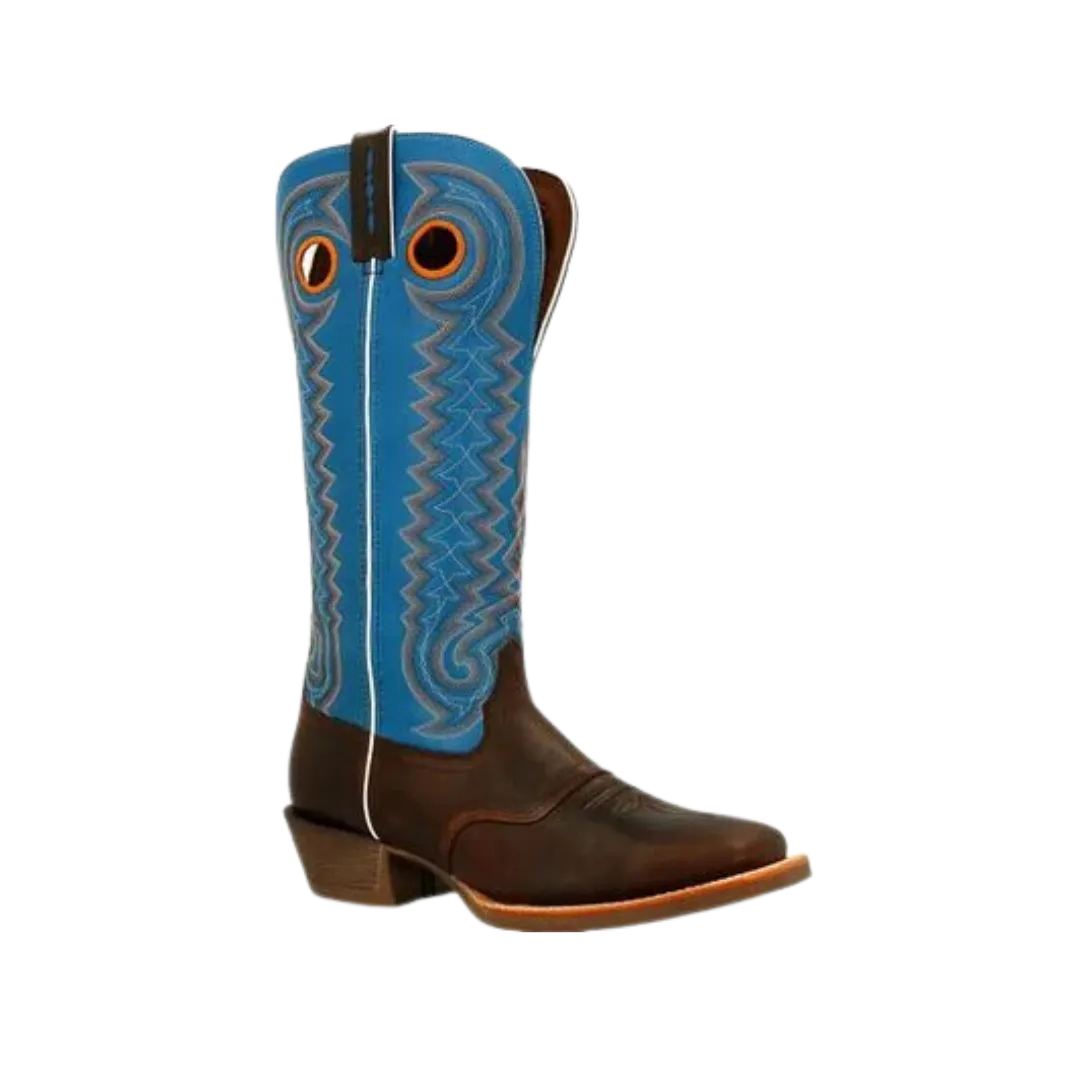 Rocky Men's Blue Buckaroo Western Saddle Boot