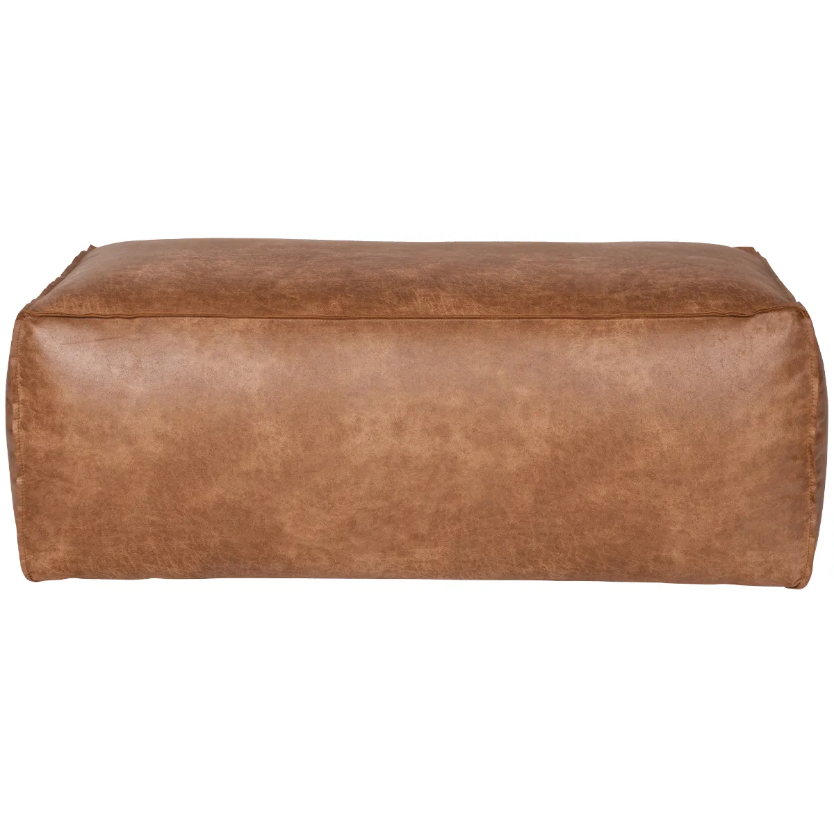 Rodeo Leather Pouf